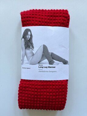 American Apparel Red Leg Warmers -2009